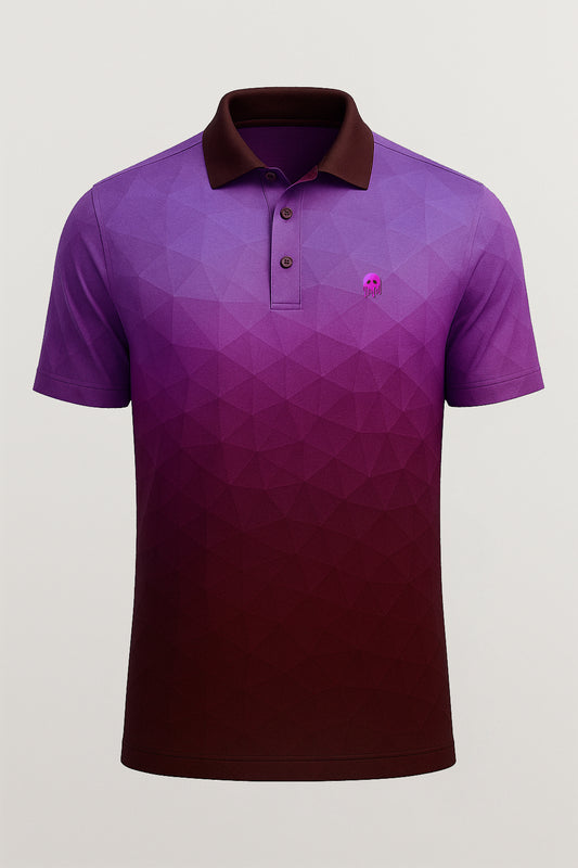 Magenta Poly Performance Polo